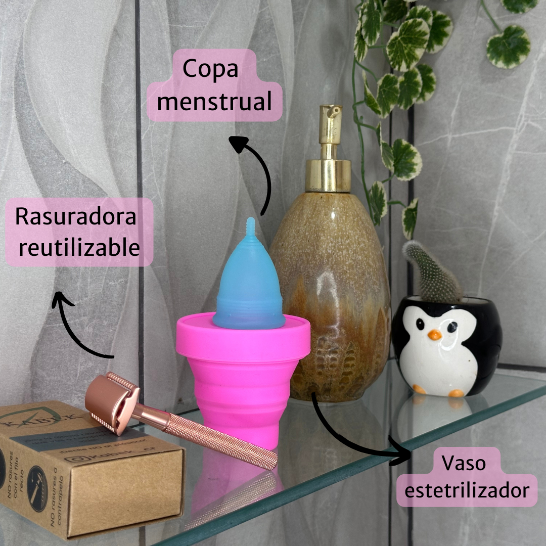 Combo de Rasuradora + Copa menstrual